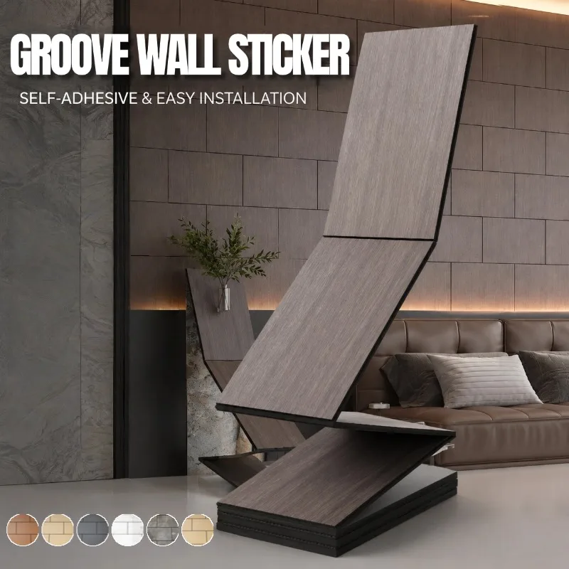self-adhesive-wood-grain-wall-sticker-grooved-grid-3d-wallpaper-for-tv-background-bedroom-peel-and-stick-wallpaper-home-decor