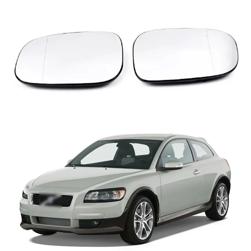 For 7-10 models VOLVO C30 V50 S60 C70 S60 S80 reverse lens heated rearview mirror 