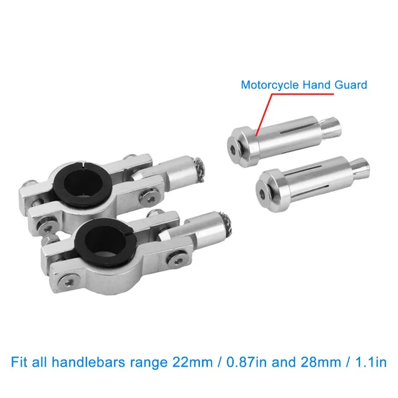 واقي مقود الدراجة النارية العالمي - 22 مم و28 مم مناسب للدراجة الترابية ونماذج إندورو والطرق الوعرة - درع يدوي عالي التحمل مع النمل #5