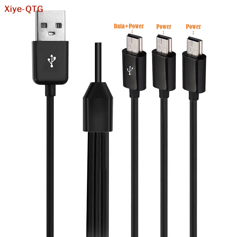 

ГОРЯЧО! Кабель-разветвитель USB 3-в-1 (1 шт., 1 м): USB-A (штекер) на 3 Mini USB (5-контактный) для быстрой зарядки и передачи данных