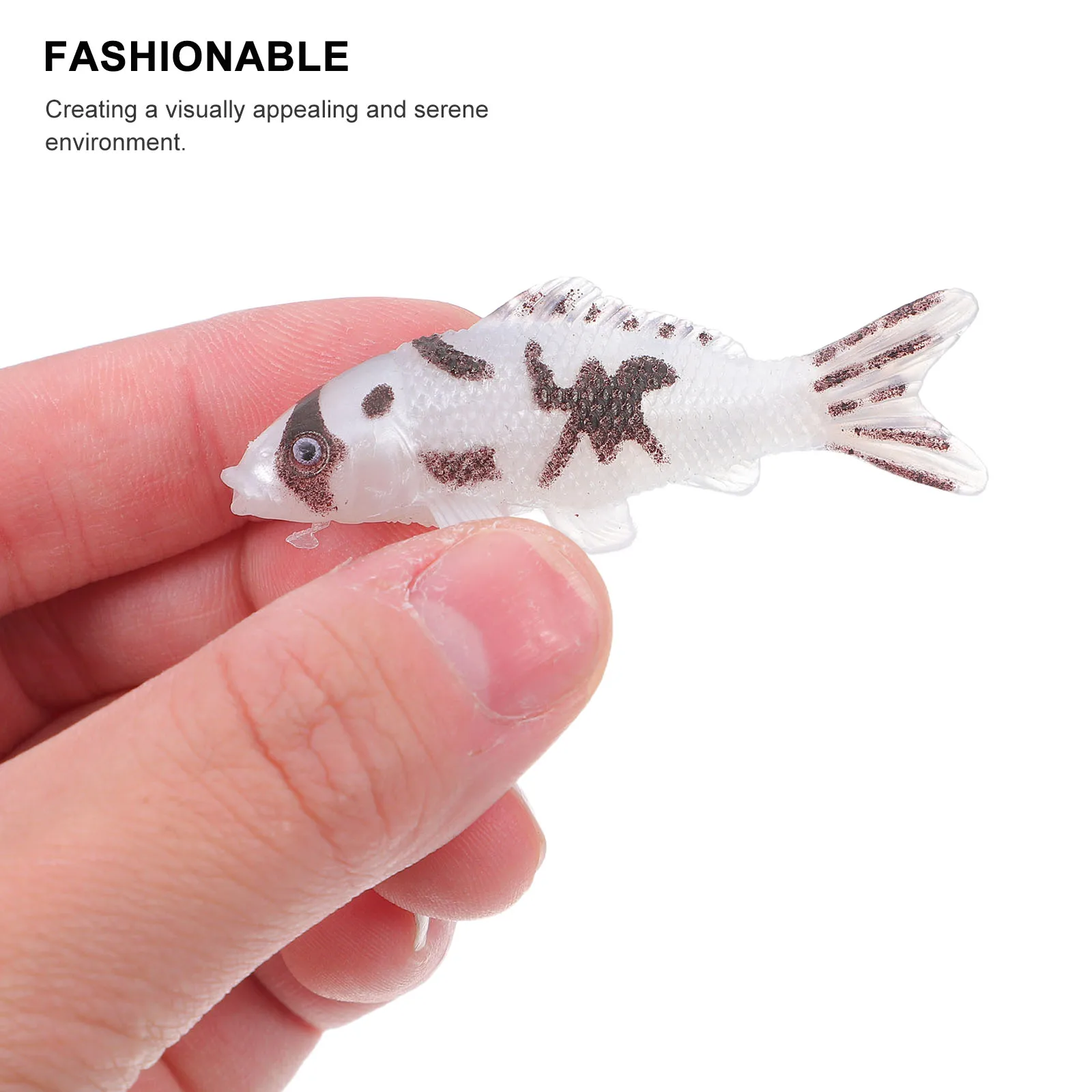 Mini estatuilla de pez Koi simulada, adornos decorativos, pequeños artesanías de natación falsas, modelo de carpa de Pvc, decoraciones para acuario, 4 Uds.