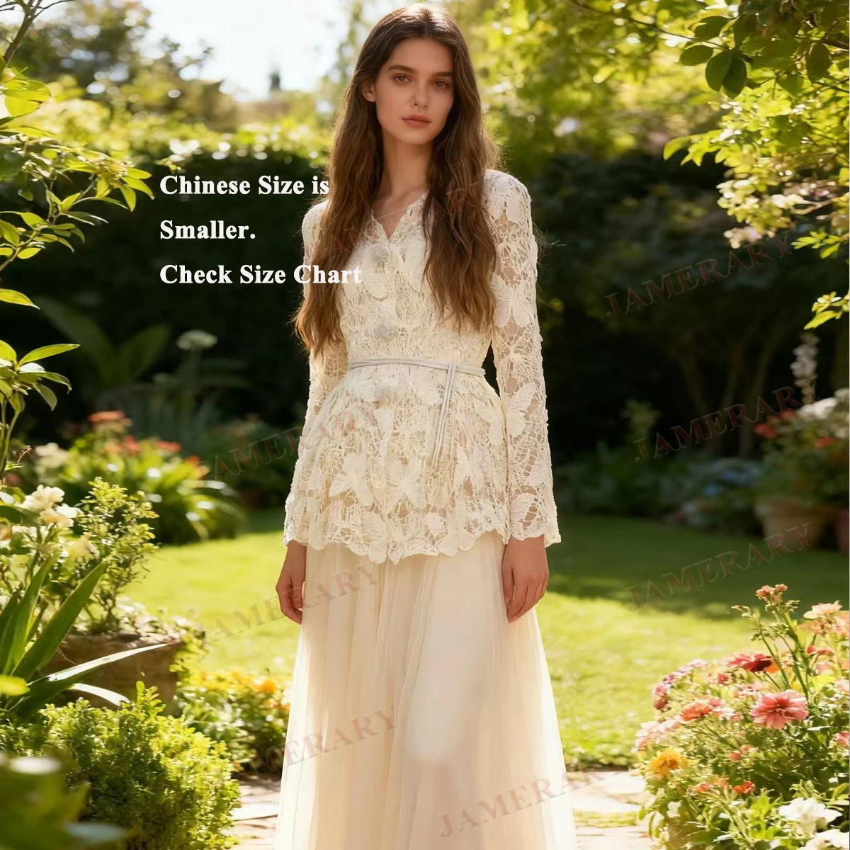 ชุดเซ็ตฤดูใบไม้ร่วงสุดหรูสำหรับผู้หญิง เสื้อลูกไม้ปักลายฉลุ กระโปรงยาวผ้าทูลล์ชีฟอง 3 ชิ้น ชุดฤดูร้อนแบบสองชิ้น