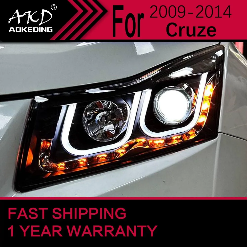 Car Lights for Chevrolet Cruze LED Headlight 2009-2014 Cruze Head Lamp Drl Projector Lens Automotive