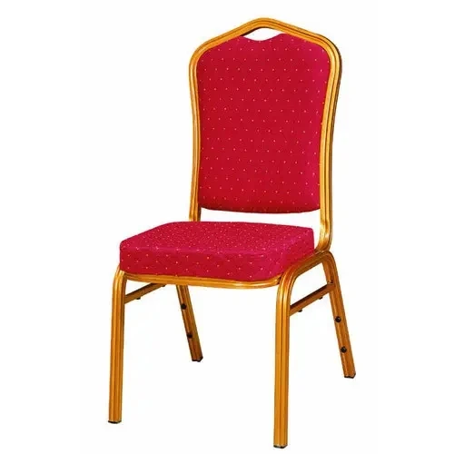 Party Gold Metal Legs Furniture  Chair Stackable Fabric Hotel Wedding Chair for Events Banquet