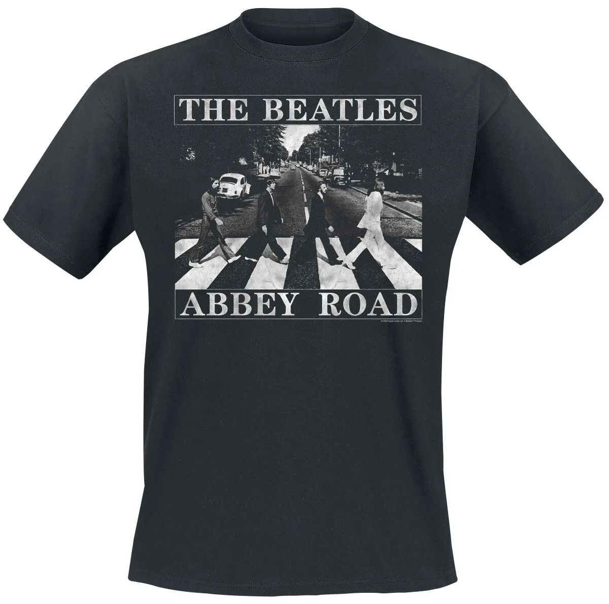 Camiseta de algodón unisex con portada del álbum Abbey Road de The Beatles, camiseta informal de rock con estampado vintage