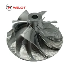 MFS Billet 6+6 blades GT1749V Turbo COMPRESSOR WHEEL 721021 716213 Turbocharger Parts For Audi Seat VW 1.9 TDI 110Kw ARL