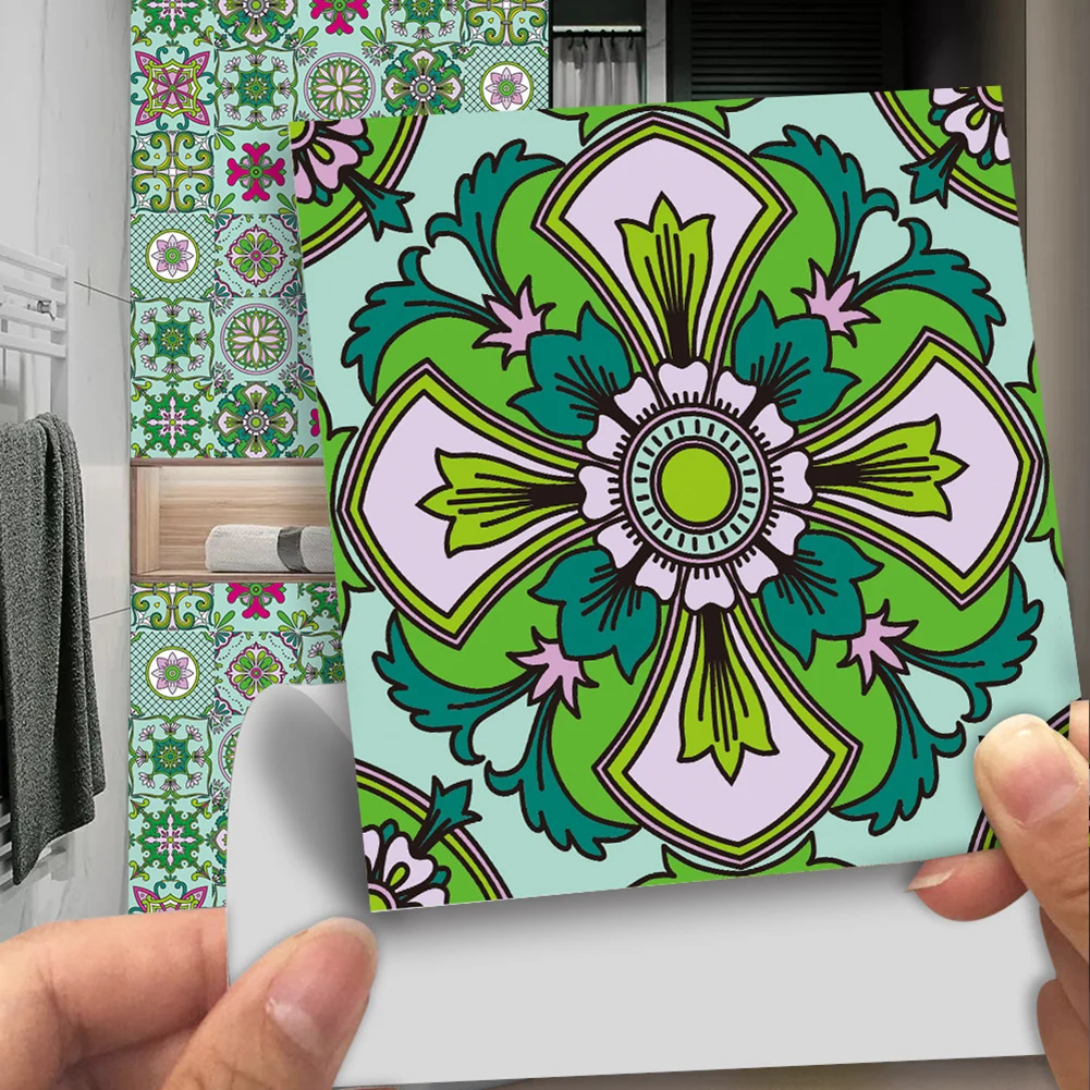 Adesivi Adesivi per piastrelle Adesivi per piastrelle 3D Adesivi autoadesivi per pareti o pavimenti 10 pezzi 15x15 cm Adesivi per piastrelle a mosaico per bagno