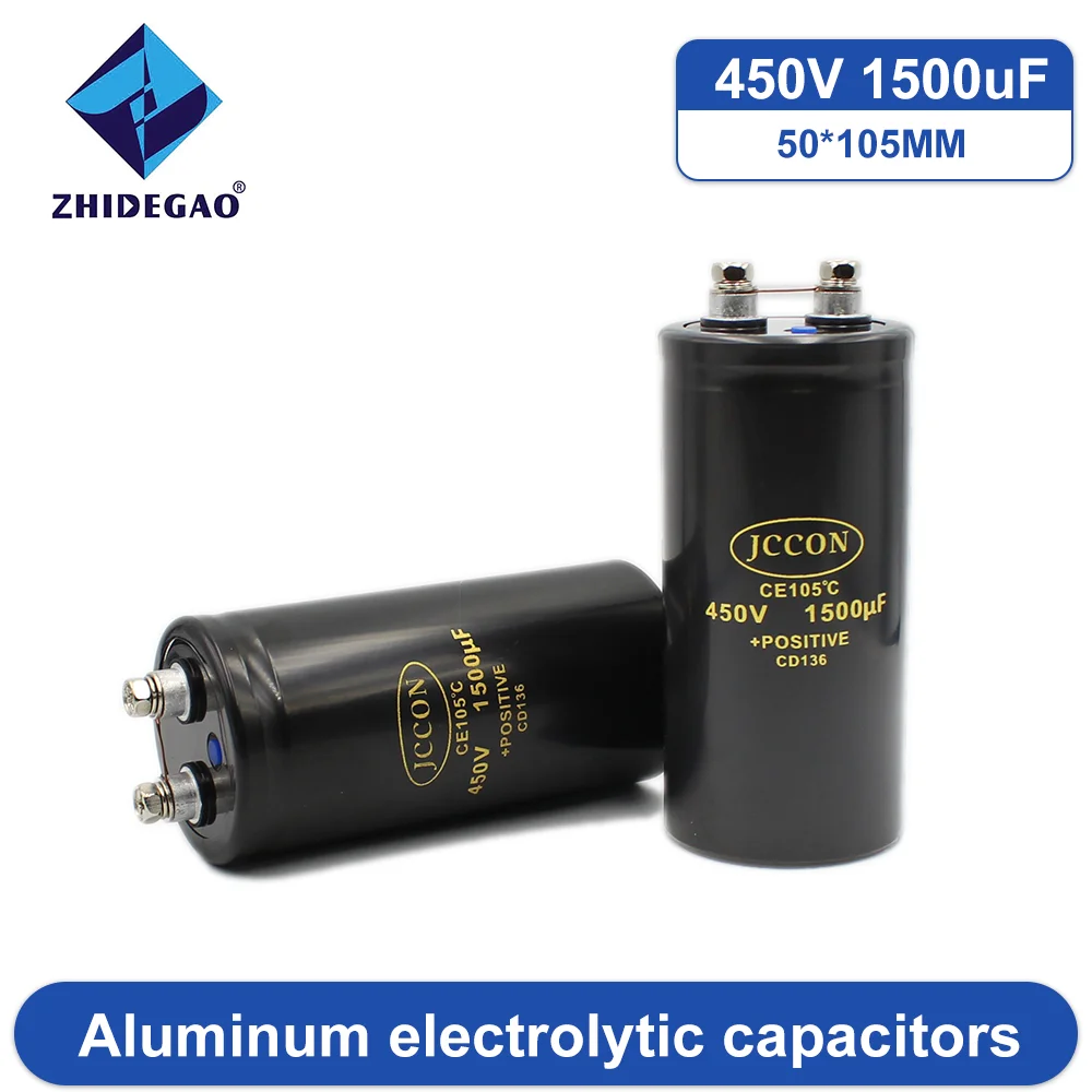 

1 Pcs 1500мкФ 450в (1500UF 450V) Aluminum Electrolytic Capacitor 50x105mm 105C low ESR (including screws) Black