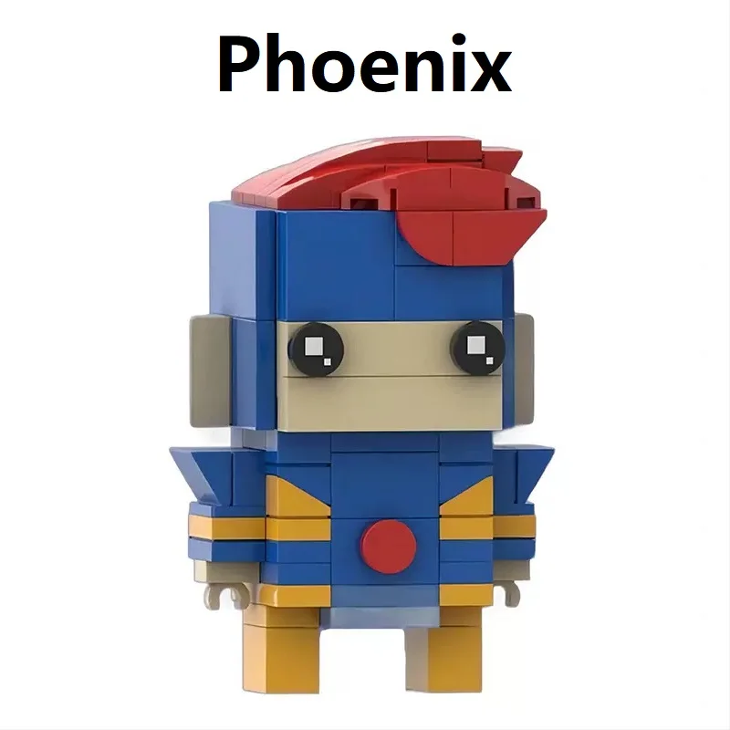 New MOC Magneto Phoenix Storm Beast Nightcrawler Colossus Xmen Set BRICKHEADZ Building Blocks Mini Action Figure Toys