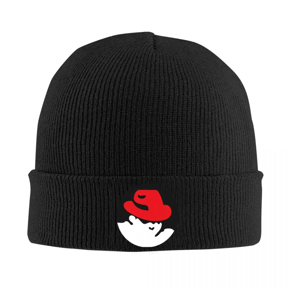 

GitHub Red Hat Knitted Hat Women Men Winter Popular Fashion Warm Skullies Beanies Hats