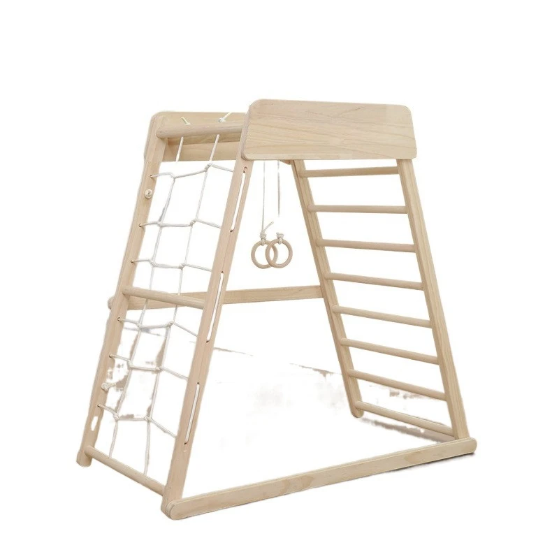 

Swing climbing combination Children's mini small solid wood indoor climbing Home slide