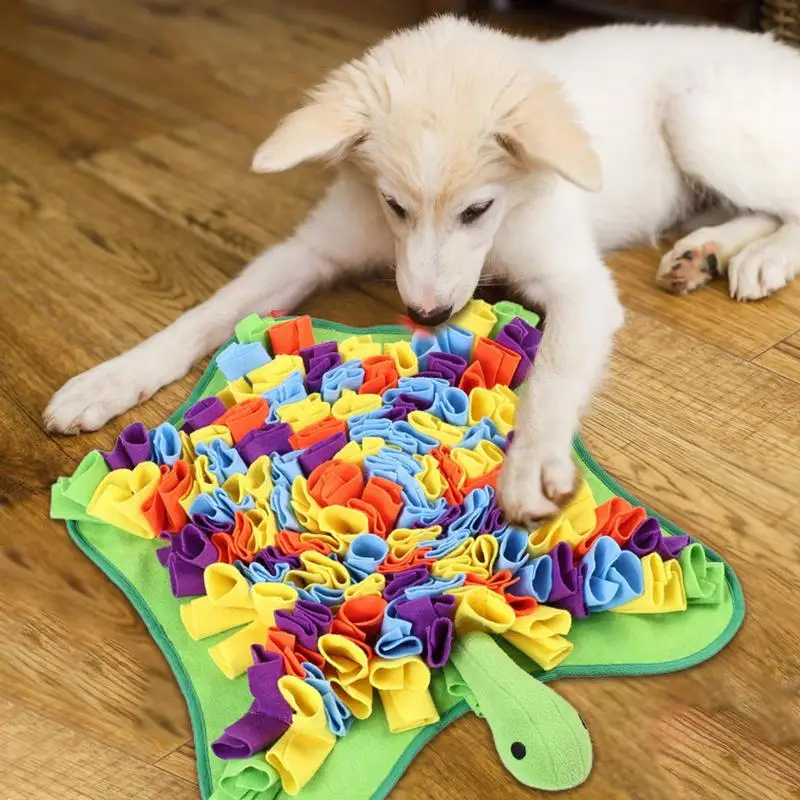 

Puppy Snuffle Mat Interactive Foraging Mat For Dogs Turtle Shape Pet Enrichment Toy Slow Feeding Pad Food Puzzle Mental