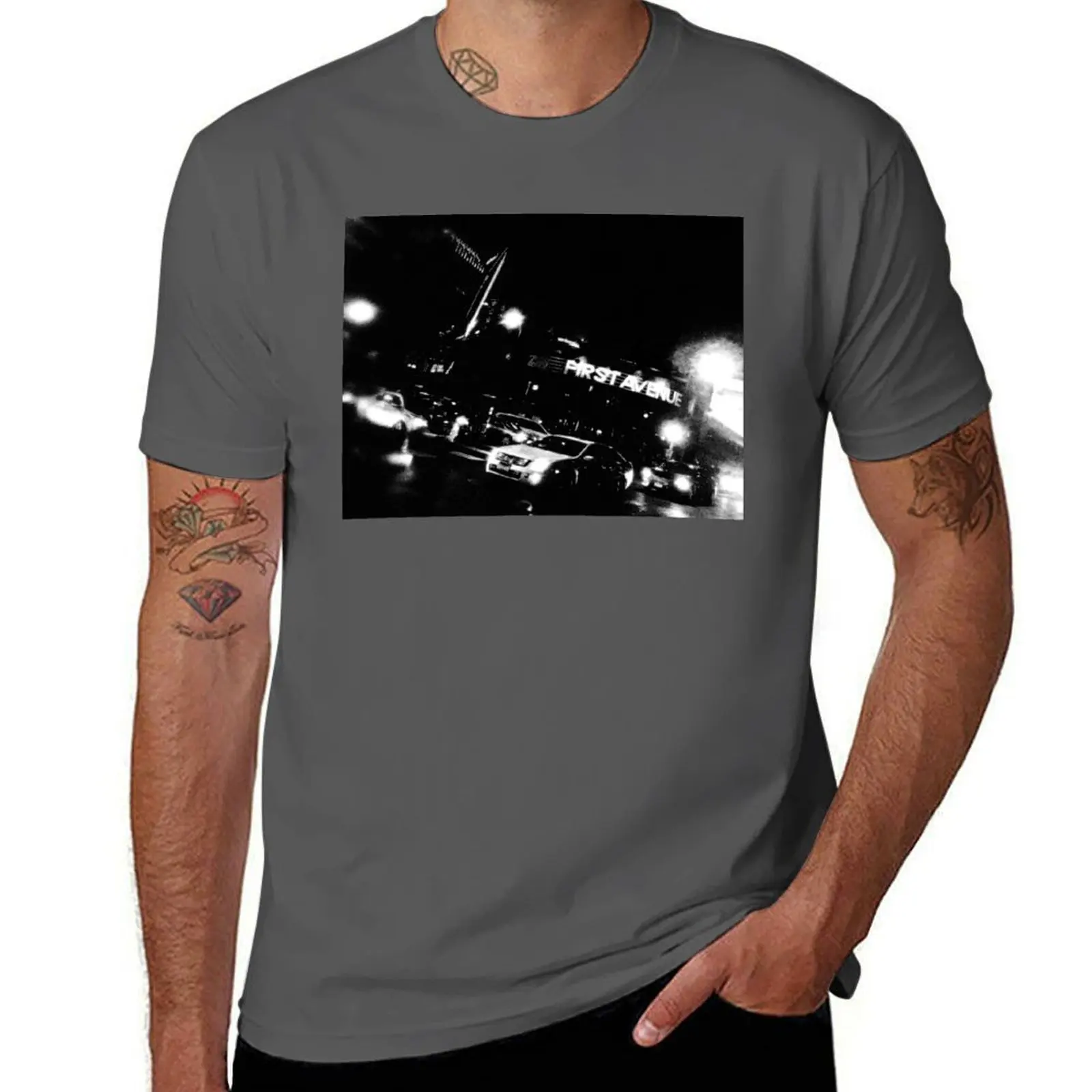 St. Historical Club Avenue Venue First 7th & Entry - Rock T-Shirt Basic Regular Fit Casual T-Shirt
