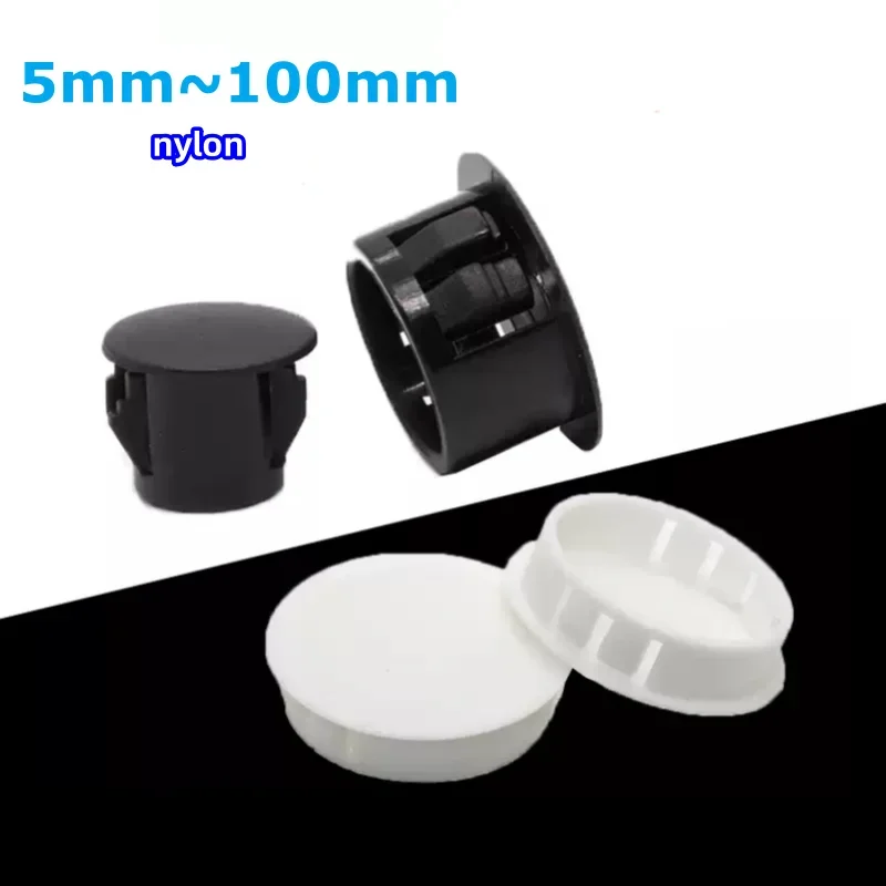 Snap on Plastic Plug Plugs for Profile Pipe Wall Cable Cover Screw Hole Covers Furniture Holes Desk Cap Caps Gromet Wire Steel