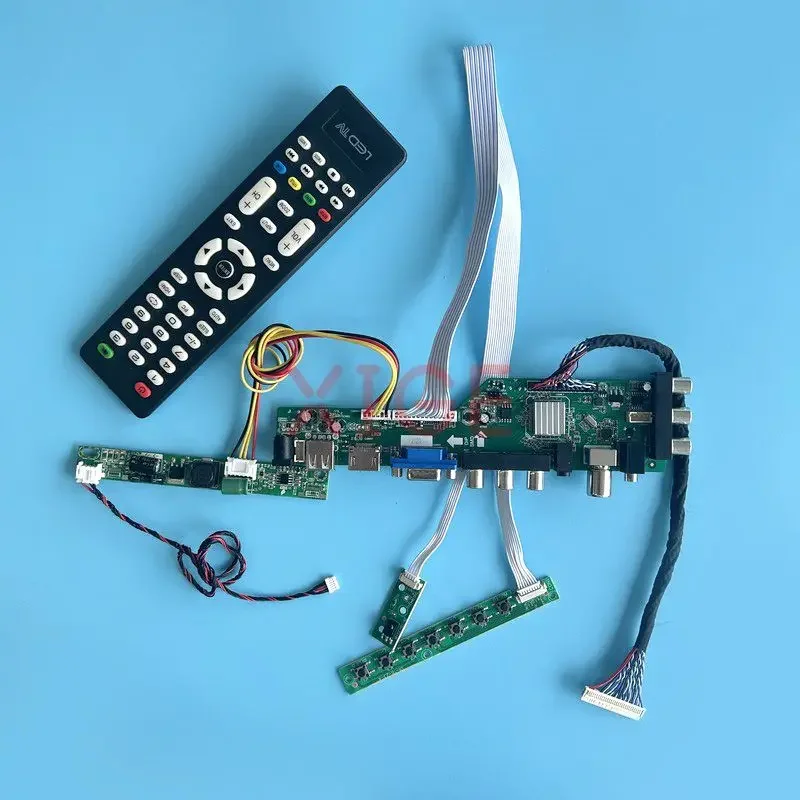 For LTM215HT03 LTM230HT05 LTM230HP06 Driver Board Kit USB+DHMI+VGA+AV LVDS 30-Pin 1920*1080 DVB Digital Signal LCD Monitor 21.5