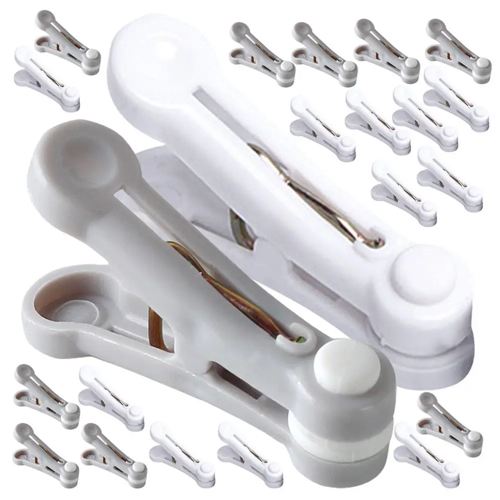 48Pcs Windproof Plastic Clothes Clips Ergonomic No-Trace Garment Clamps for Socks Towels Delicates Balcony Garden Laundry