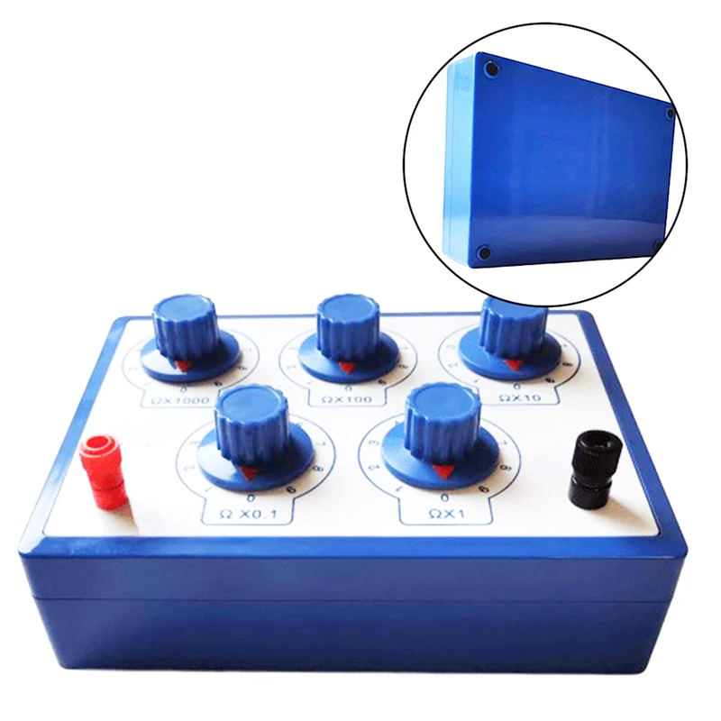 J2361 Resistance Box Precision Variable Decade Resistor 0-9999.9 Resistance Meters For Physical Teaching Instruments