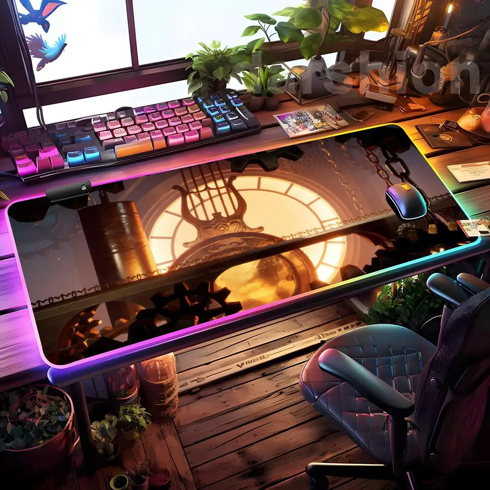 

Game It Takes Two Mouse Pad Mousepad HD Printing Computer Gamers Locking Edge Non-slip RGB Mouse Pad XXL90x40cm Keyboard PC Desk