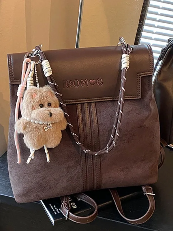 

Новый рюкзак на осень и зиму 2025 года, корейская версия, высококачественная сумка в студенческом стиле с текстурой, ретро-рюкзак