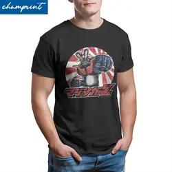 Men Mazinger Z Grendizer Goldorak Actarus T Shirt Robot Anime Cotton Clothes Vintage Short Sleeve Tees Original T-Shirts