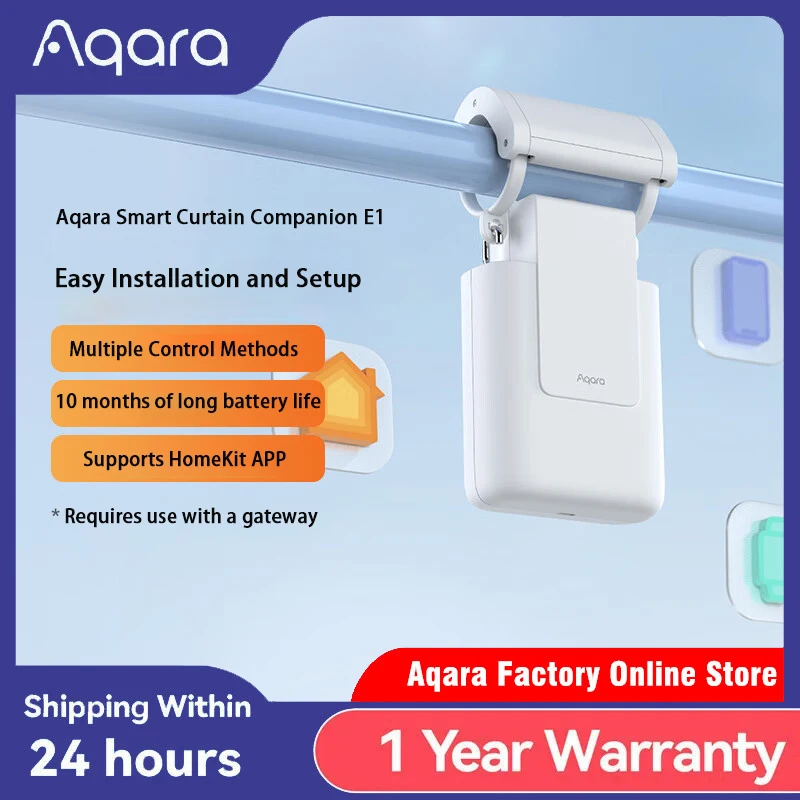 

Aqara Smart Curtain Driver E1 Zigbee 3.0 Smart Home Automation Electric Curtain Motor Remote Control Need HUB Work With HomeKit