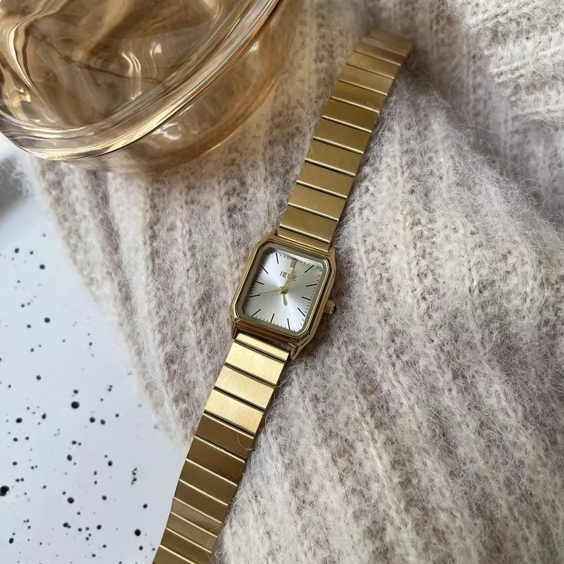 Luxury Women Square Watch Stainless Steel Adjustable Strap Fashion Gift Ladies Quartz Wristwatch Relojes Para Mujer