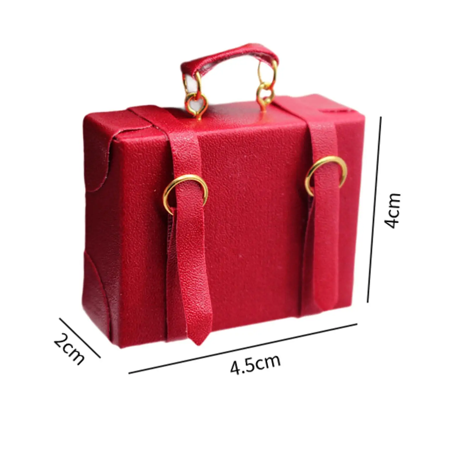 6x1:6 1:12 مقياس صندوق الأمتعة حقيبة مصغرة نموذج دمية خشبية ملحق