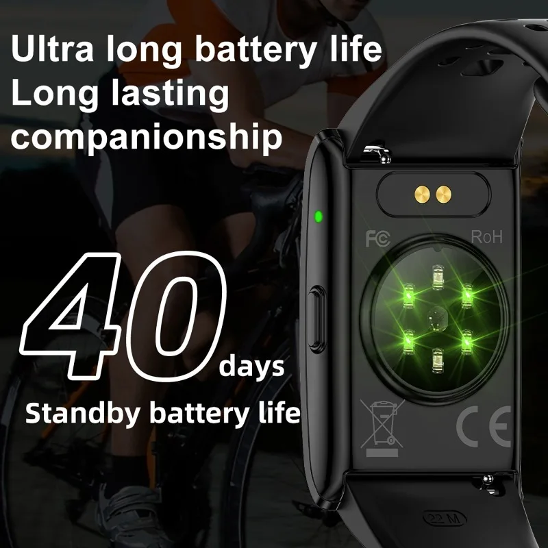 AI Health Data Analysis Smart Watch Couple Bracelet Heart Rate Blood Pressure Monitor Sports Fitness Tracker Band Wristbands