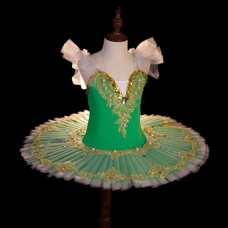 

Girls' Princess Dress Performance Costume Girls Ballet Skirt Swan Suspender Skirt Ballerina Party Costume Ballet Dance Dress