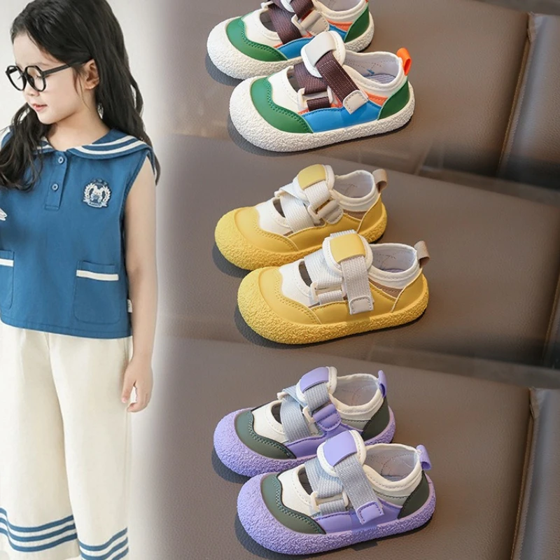 

Модная повседневная обувь, осень 2024, новая парусиновая спортивная обувь, детская обувь принцессы, противоскользящая мягкая подошва, мужская и женская универсальная обувь