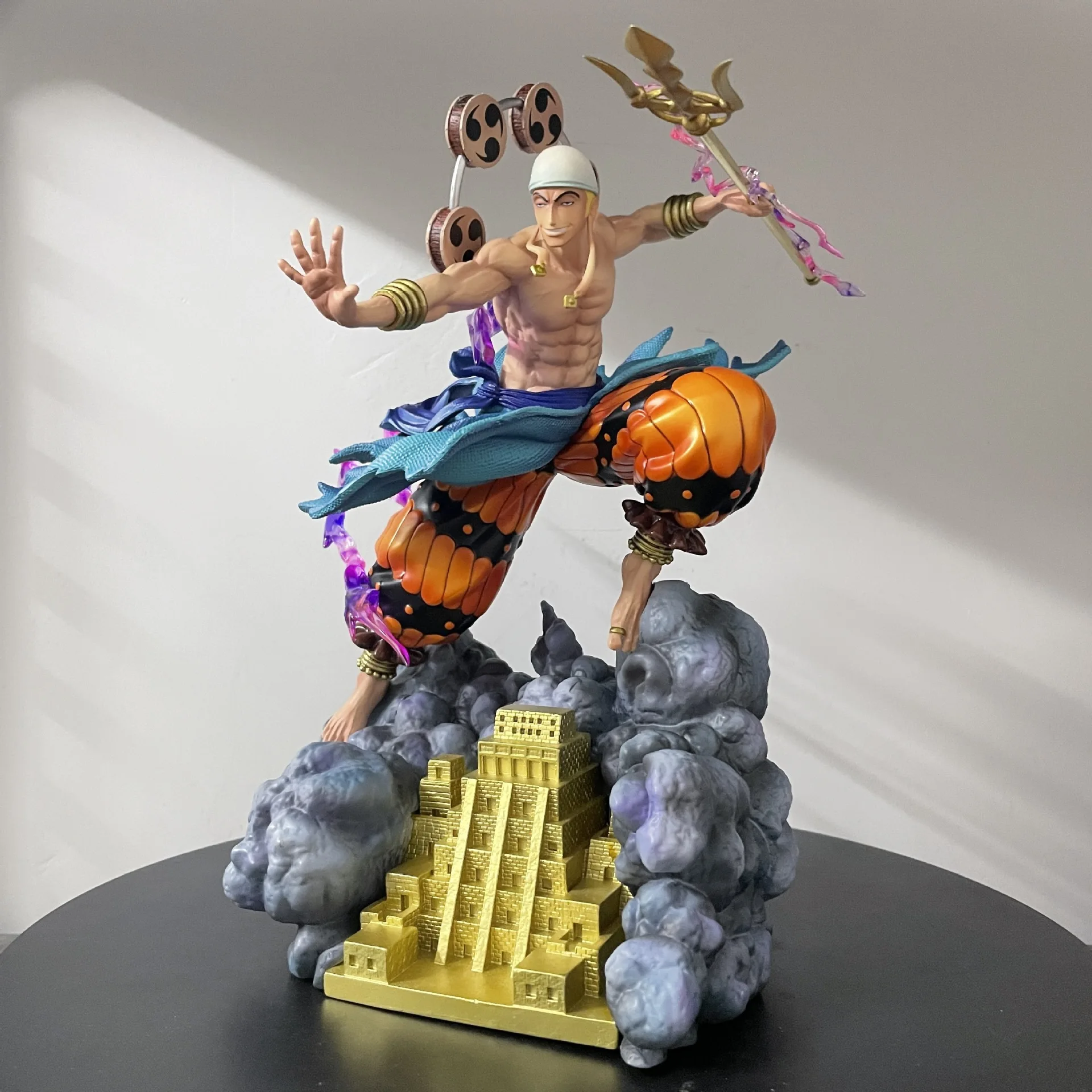 

28cm JT Studio One piece Anime Figures Lightning Guy Enel Action Figure Statue Model Doll Collection Toys Gifts