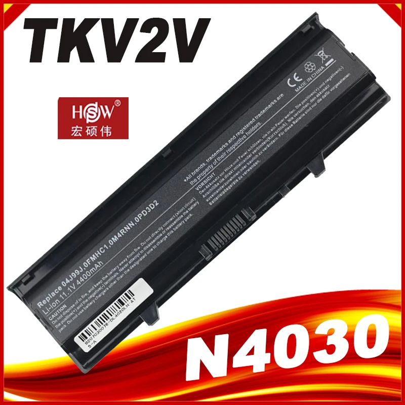 Laptop battery for  Dell Inspiron N4020 for Inspiron N4030 0M4RNN  FMHC10  TKV2V  W4FYY  X3X3X