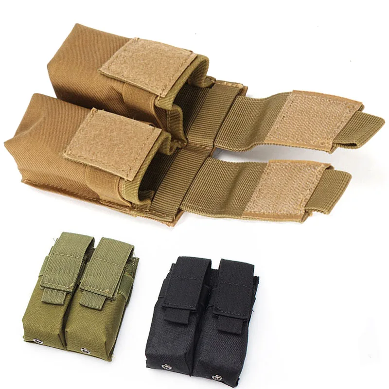 Militär Dual Soft Gurt Dual Magnetic Bag, Magazin, Taschenlampe Halter, Jagdgewehr Zubehör, 9mm