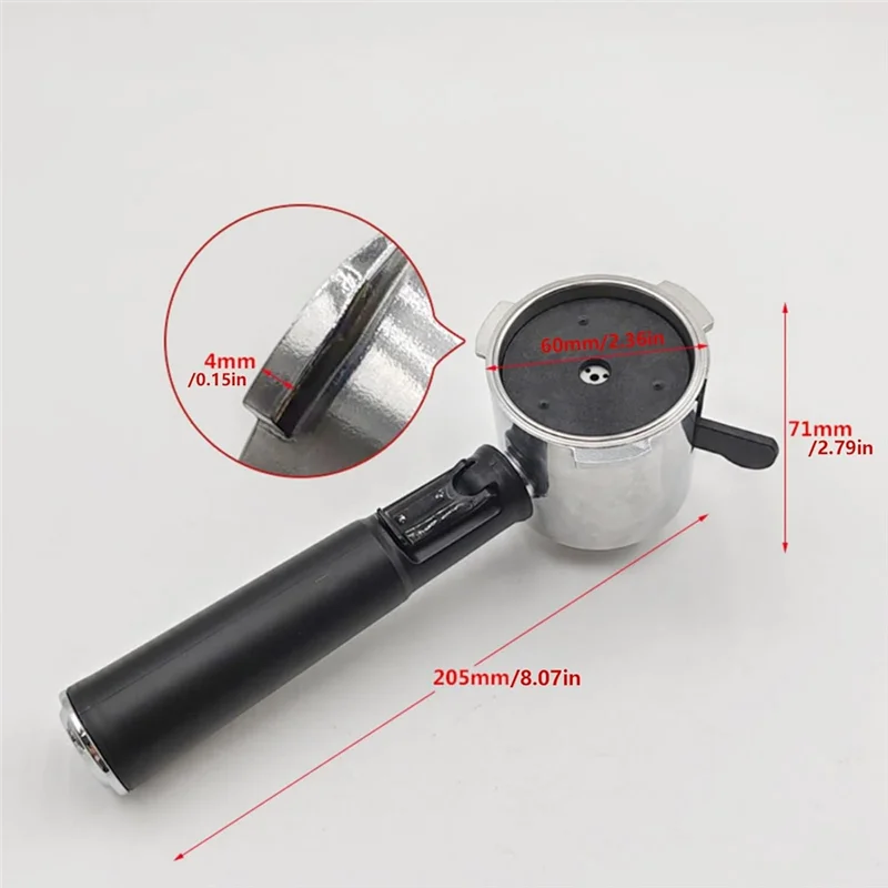 ABXH 51Mm Koffiehandvat Ergonomisch Koffiehandvat Koffie Espressomachine Handvat Vervanging Forkitchen Koffie