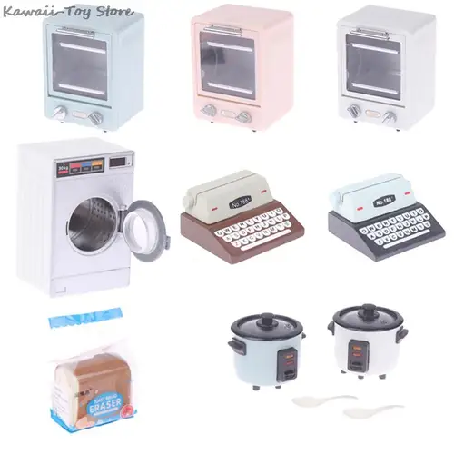 인형의 집용 미니어처 인형의 집 가구 세트, 미니 장난감 키트 액세서리, TV 주방 가정 냉장고, 어린이 놀이, DIY 입상 