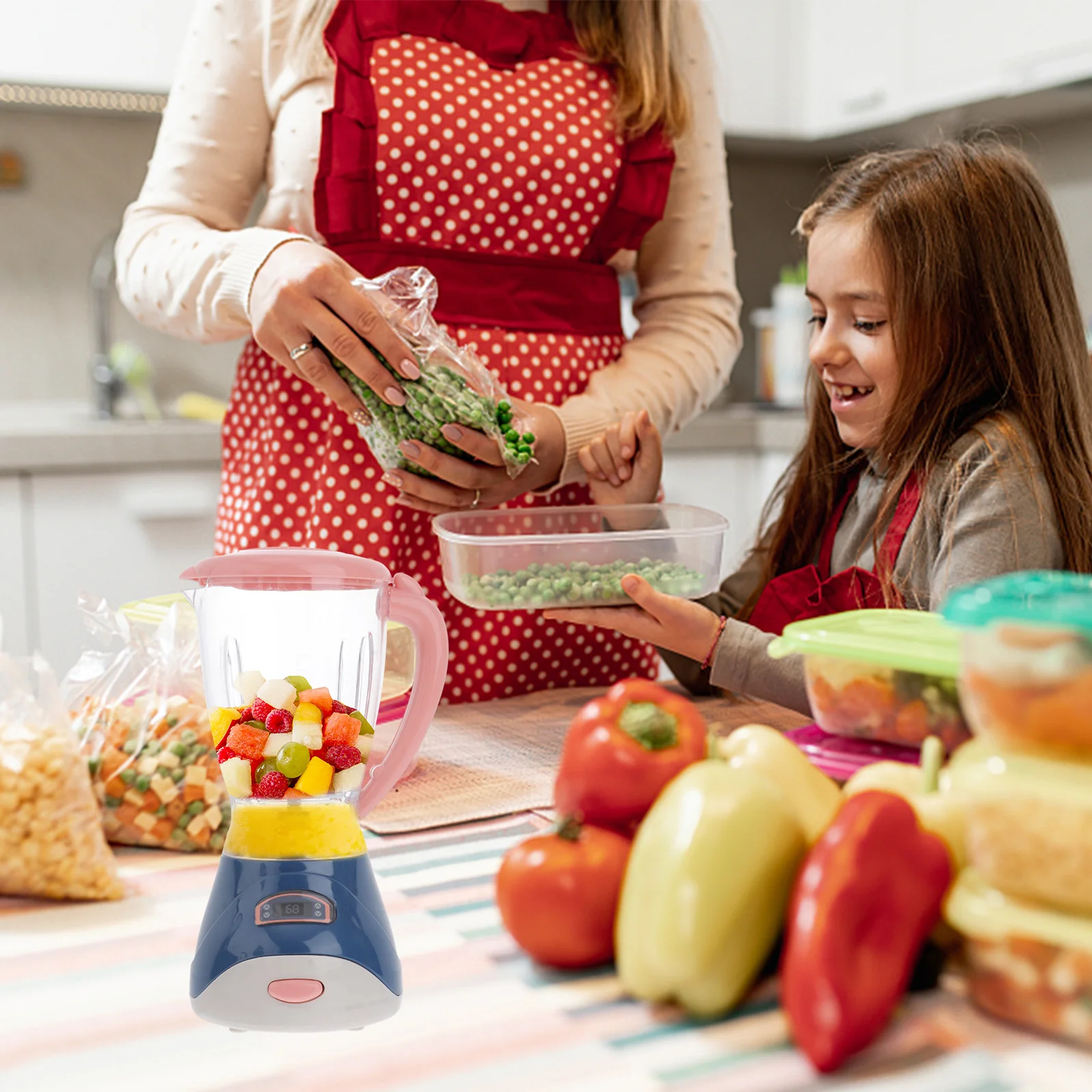 Gesimuleerde Huishoudelijke Apparaten Speelgoed Juicer voor Kinderen Extractor Speelbal Machines Baby Spelen Mini Blender Fruit Rollenspel Huishouden