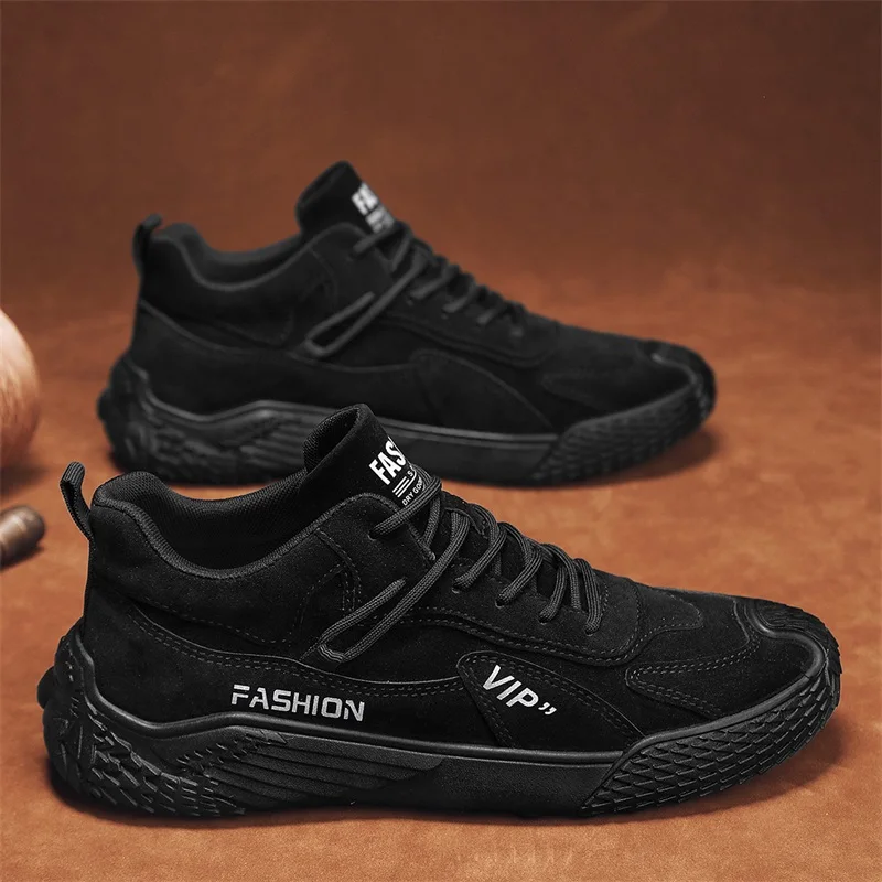 

Мужские весенние туфли нового стиля: удобные повседневные легкие модные универсальные однотонные туфли