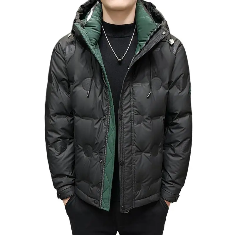 Hohe Qualität männer Mit Kapuze Ente Unten Jacken Winter Lose Warme Puffer Mantel Jugend Streetwear Plus Größe M-5XL Gepolsterte Parka Kleidung