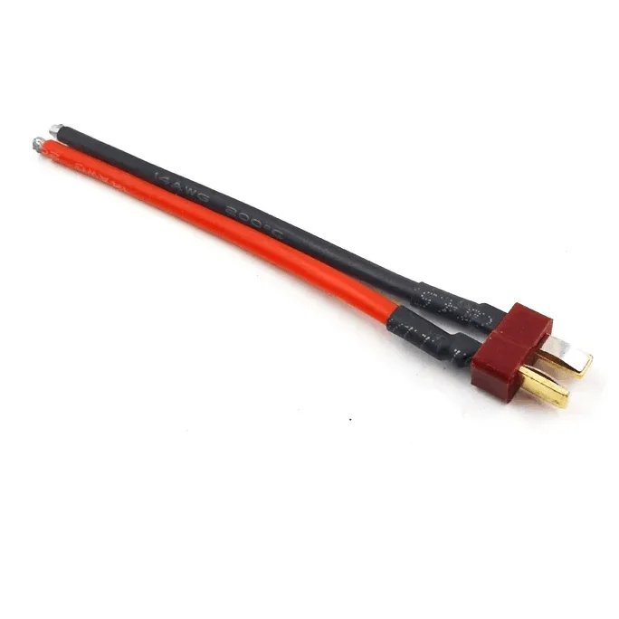 Conector Deans T, conector macho hembra, 10cm, 12AWG, extensión de alta calidad, Cable de silicona, Cable de conexión de batería, venta al por mayor