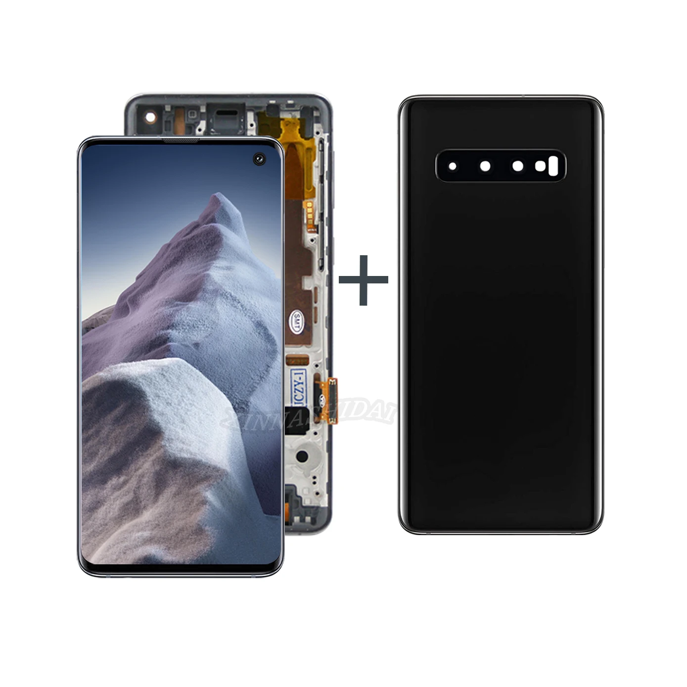 TFT S10 with frame Screen For Samsung Galaxy S10 SM-G973F SM-G973U SM-G973W LCD Display Touch Screen Digitizer Repair Parts