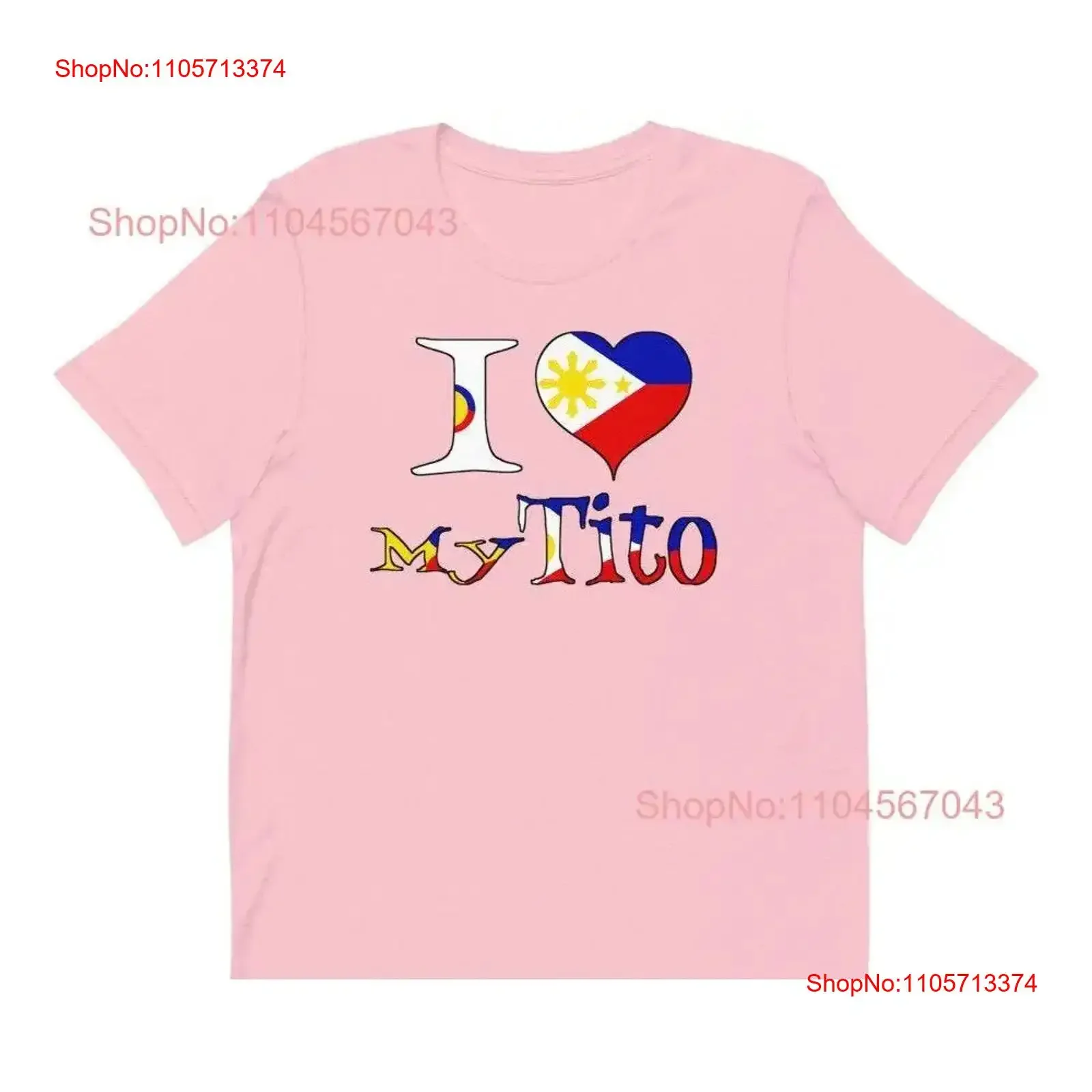 I Love My Tito Filipino Uncle Pinoy Flag Philippines Kuya T Shirt vintage Washed Top For Everyday Wear graphic fashion Stylish
