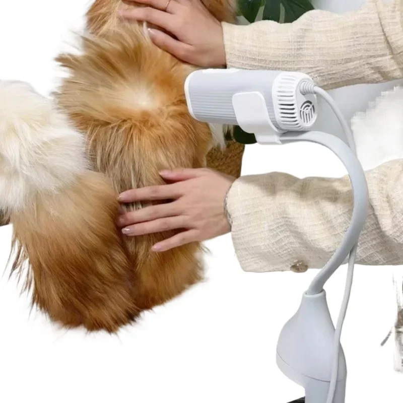

Pet Grooming Dog Hair Dryer Blower Neck Hanging Free Your Hands Neck Pet Hair Dryer with Tabletop Stand