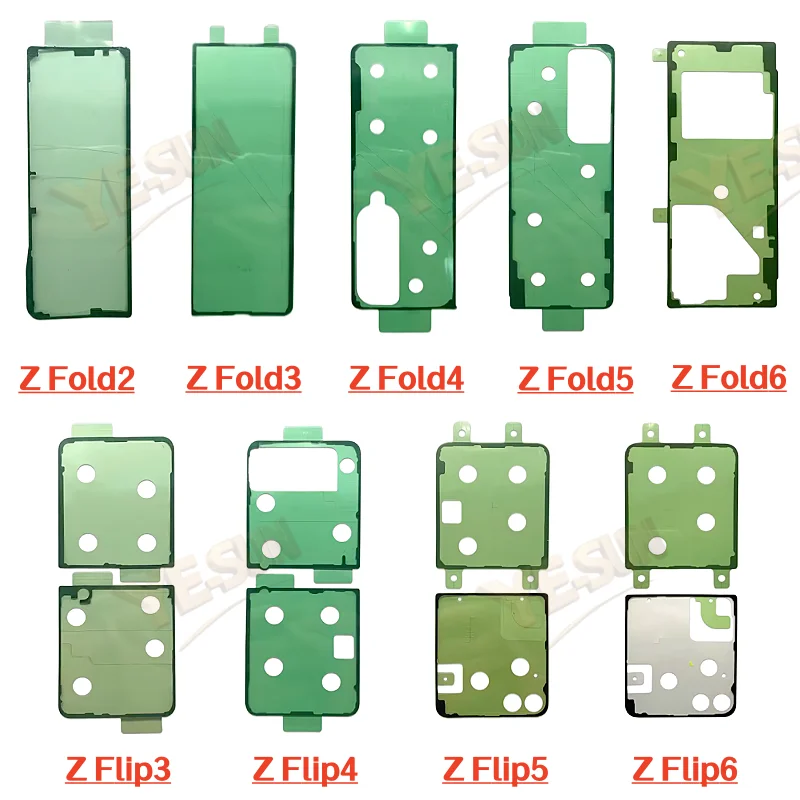 NEW Waterproof Back Battery Cover Door Sticker Adhesive Glue Tape Waterproof For Samsung Z Flip Fold 2 3 4 5 6