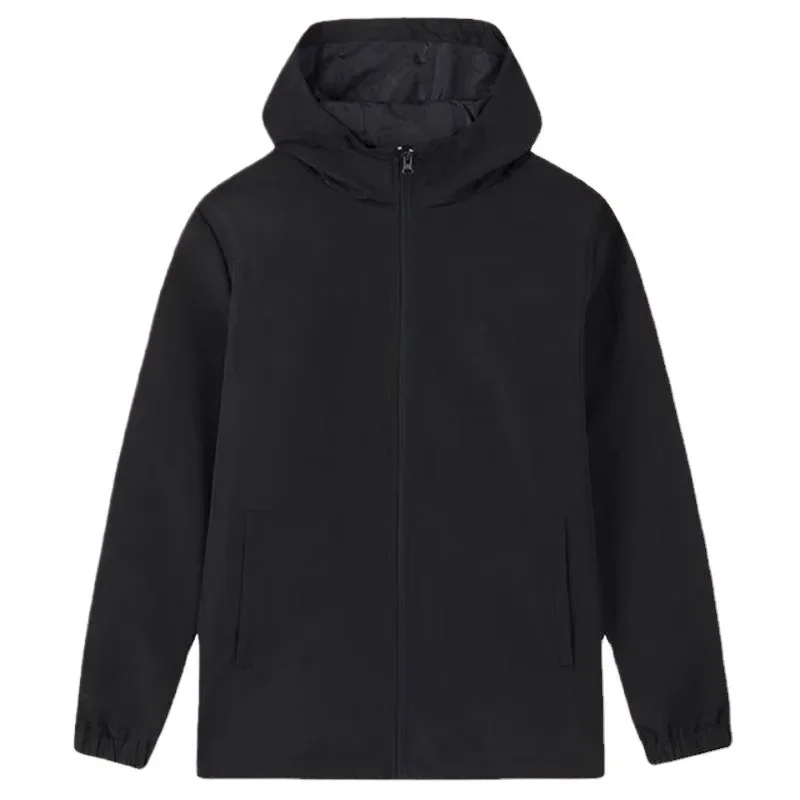 سترة رياضية كاجوال للرجال ربيع الخريف معطف مقنع في الهواء الطلق نمط فضفاض سترة واقية معطف الزوجين المألوف #5