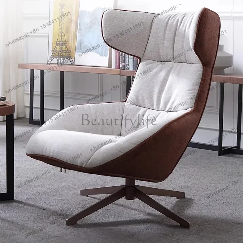 XX  Nordic Designer Lazy Sofa Rotating Light Luxury First-Class Cabin Model Room Single Chair