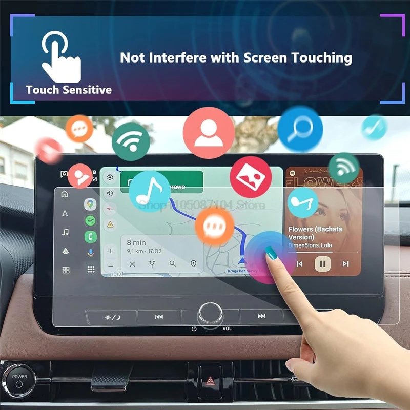 Tempered Glass Screen Protector for Mitsubishi Outlander 2025 12.3 Inch infotainment Navigation Display GPS Outlander Acessories