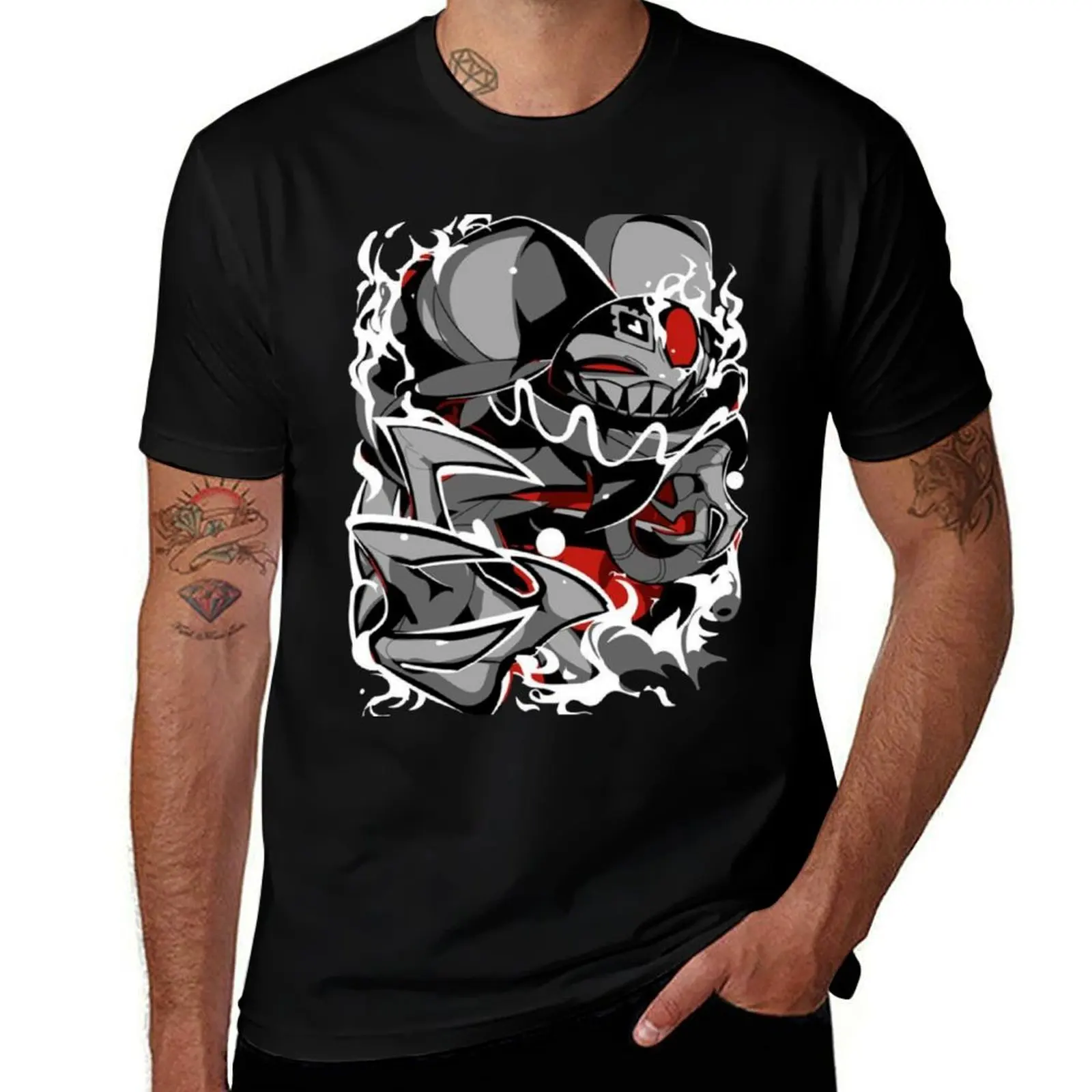 Fizzarolli Demon Design - Helluva Boss T-Shirt Street Art Print Tee Shirt T-Shirt