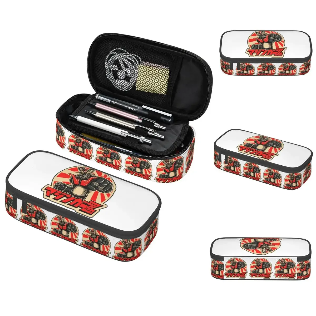 Estuche para lápices Mazinger Z Mad Robot Grendizer Anime Manga, regalo para niños y niñas, caja para bolígrafos, bolsa para lápices, suministros de papelería, bolsa para guardar bolígrafos