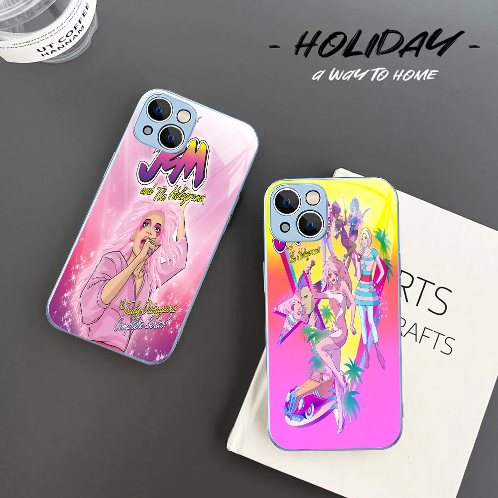 Jem And The Holograms Phone Case Tempered Glass For Iphone 14 13 12 11 Pro Mini XS MAX 14Plus X XS XR Fundas