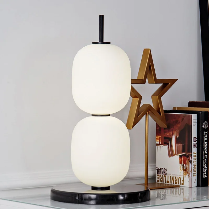 Medieval Design Marble Danish Creative Desk Lamp Exhibition Hall Model Room Sugar Hulu Floor Lamp